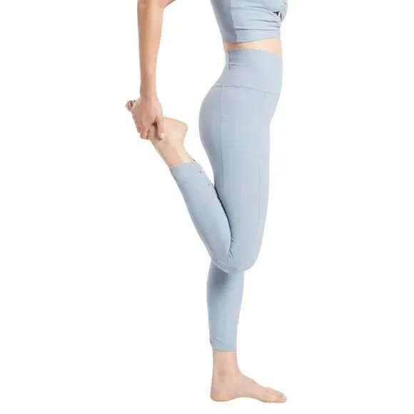 Athleta Salutation Stash Pocket II Cinch 7/8 Star Blue Extra Small NWOT - Picture 3 of 9